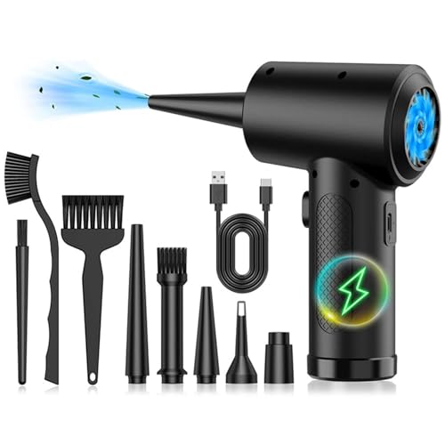 PMFACE 50000RPM Car Vacuum Compressed Air Dusters Handheld Rechargeable Vacuum Pumps for Home Powerful Electronics