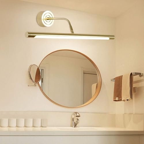 Luz LED dorada para gabinete y tocador con acabado sofisticado e impermeable 2