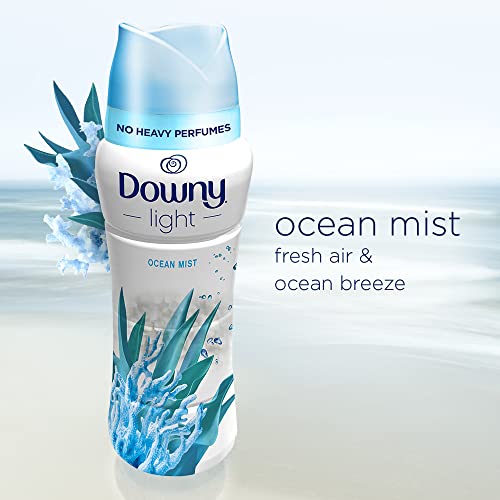 Image of Downy Light Laundry Scent Booster Beads for Washer, Ocean Mist, 13.4 oz, with No Heavy Perfumes
