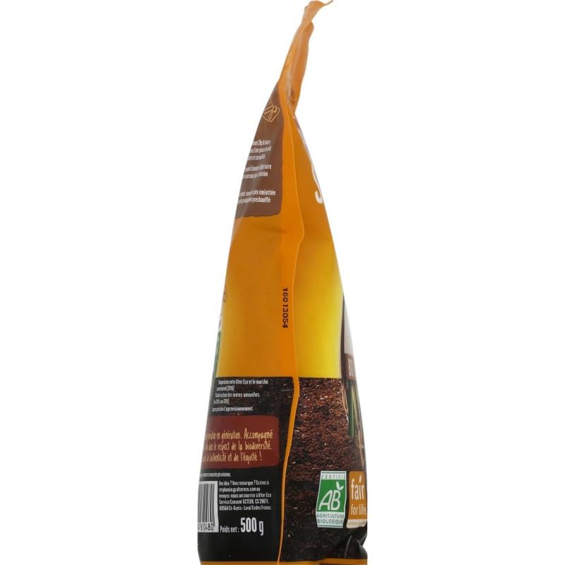 Alter Eco Sucre de Canne Complet Bio 500g - Poudre fine non raffinée pour une alimentation saine - Epicerie bio - Le Lot De 4