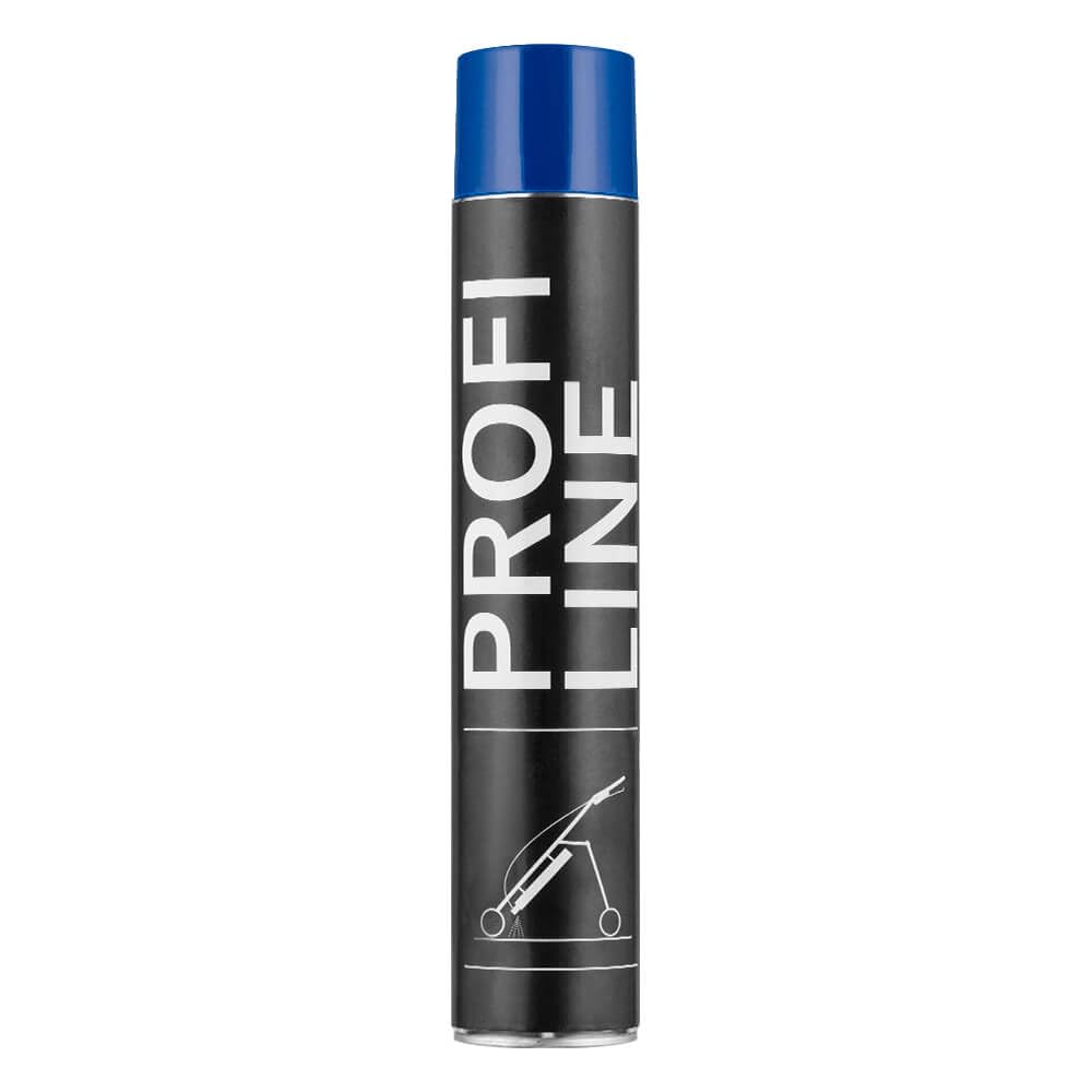 24 Dosen Bodenmarkierfarbe PROFILINE, blau, 750 ml Spraydose, Art.-Nr. 38427 | Bodenmarkierungsfarbe | Straßenmarkierungsfarbe | Markierungsspray