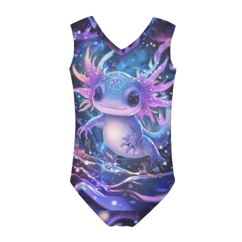 Image of Girls Swimsuits Size 3-14 Kids Summer Sleeveless One Piece Bathing Suit Beach V-Neck