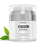 Retinol Moisturizer Cream for Face, with Retinol, Hyaluronic Acid, Vitamin E and Green Tea. Best Night and Day Moisturizing Cream 1.7 fl oz. Anti Aging Face Cream to Reduce Wrinkles & Fine Lines
