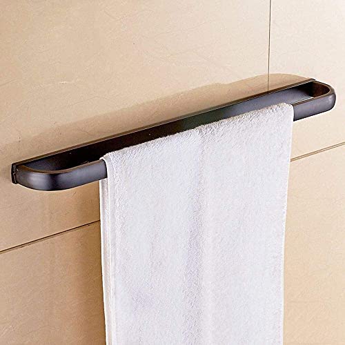 Porte-serviettes de 60 cm anti-rouille en laiton massif avec étagère supérieure