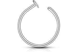 Silver Fake Nose Ring Hoop: Express Your Style