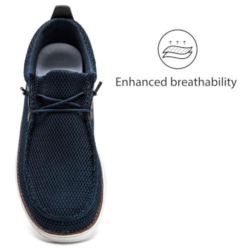 Image of Mens Loafers Walking Slip on Boat Shoes Running Tennis Athletic Sneakers Workout Sports Gym Fashion Classcial Non Slip Sneakers Casual Comfortable Shoes Leisure Vintage Flat