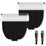 wotdmu Replacement Blades 2 Pack for ONEISALL Dog Hair Vacuum and Dog Grooming Kit, Low Noise Pet Clipper Replacement Blade for ONEISALL Replacement Blade, Cleaning Brush