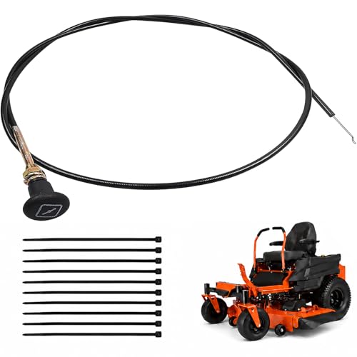 2026 Upgrade 62" Choke Cable Replacement for Bad Boy Mower 054-8017-00, Stens 290-610, Fits MZ Magnum, CZT Elite, Maverick Zero-Turn Mowers – Heavy-Duty Cold Start Engine Pull Push Control Wire