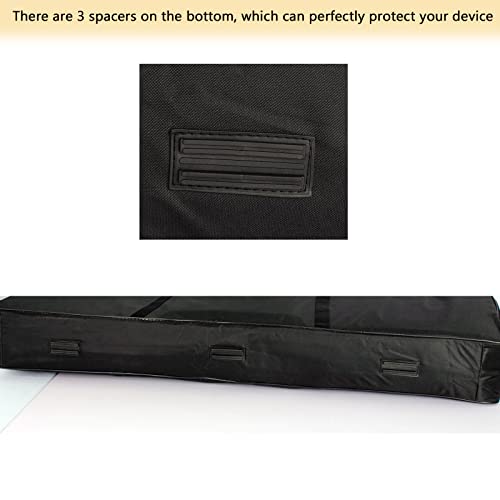 Akozlin 88 Keys Portable Padded Keyboard Case,Dimension 54.1"X6.69"X13.18", Electric Piano Keyboard Gig Bag (Black+Yellow) #TOP5