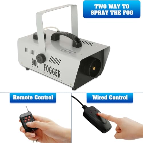 Máquina de humo 900W con control remoto cableado miniatura 3