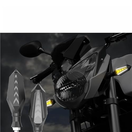 Luces intermitentes de flujo para rutas nocturnas seguras en moto con perno M10 4