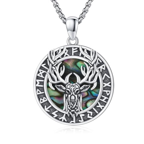 Bijou viking authentique en argent idée cadeau pour homme et femme avec sa chaîne robuste