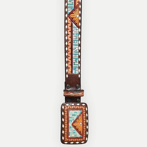 American Darling Medium Beautifully Hand tooled Leather Unisex Apparel Belt| Apparel Belt | Handcrafted3