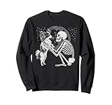 Photo Gallery papillon dog skeleton moon halloween dog lover felpa Photo Gallery papillon dog skeleton moon halloween dog lover felpa