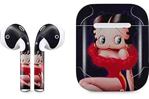 Skinit Decal Audio Skin for Apple AirPods (Officially Licensed Betty Boop Red Dress Design)