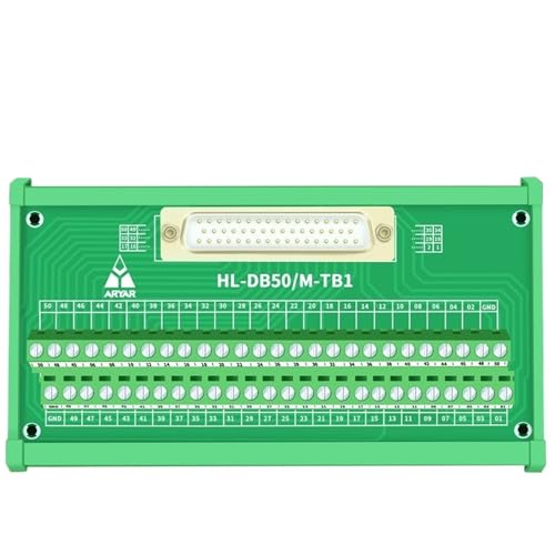 Cable RS232 a DB50 hembra y módulo de interfaz para carril DIN de 1 metro