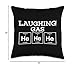 Laughing Gas He He He Funny Science Chemistry Laugh Joke Throw Pillow