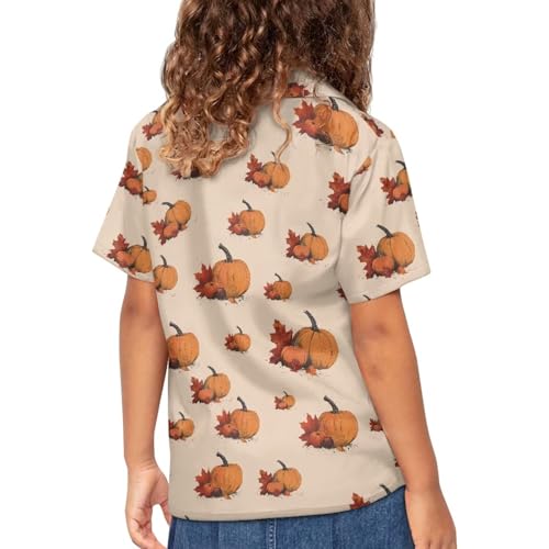 PinUp Angel Funky Casual Hawaiian Shirt Kids Boys Girls Funny Halloween Pattern Short Sleeve Unisex Beach Shirt4