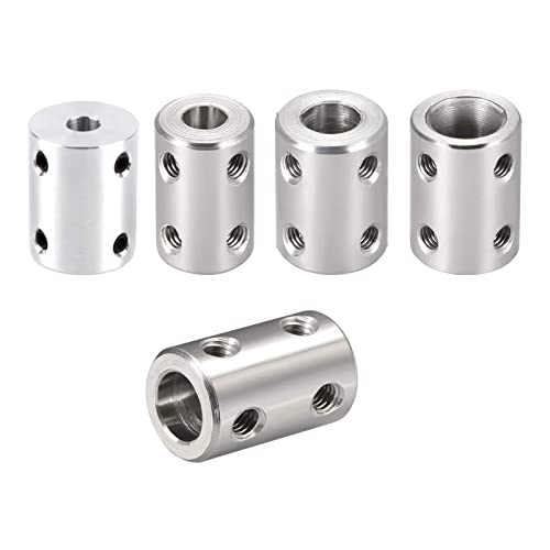 8Mm To 10Mm Bore Rigid Coupling Set Joint W Screw Wrench L22Xd16 Stainless Steel,Shaft Coupler Connector For 3D Printers, Motor Accessories,2Pcs #TOP2