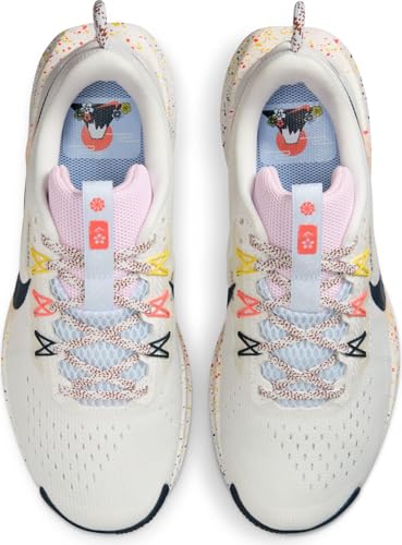 Image of Women's React Pegasus Trail 5 (102 - Summit White /Armory Navy-Football Grey)