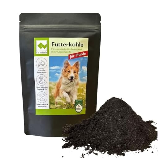Hunde Futterkohle für bessere Verdauung