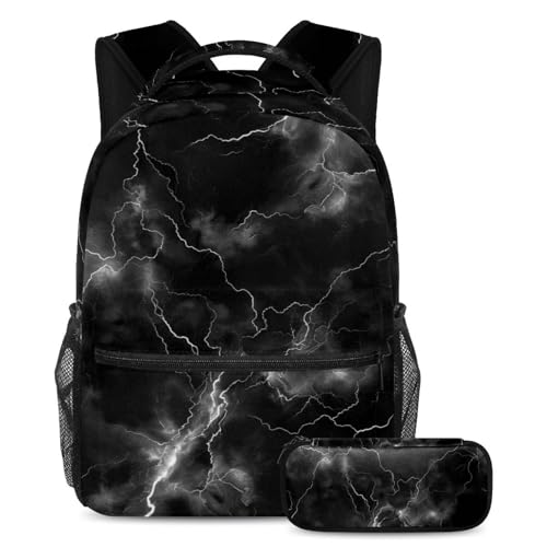 Sac à dos pour garçons et filles avec trousse à crayons multicolore
