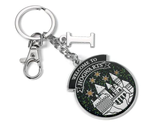 Image of Harry Potter Official Personalised Hogwarts Keyring I Initial
