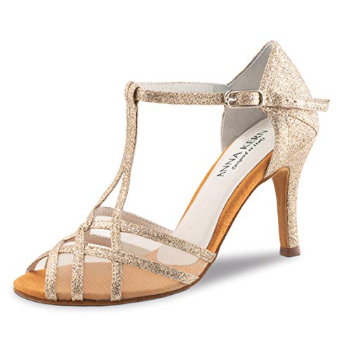 Anna Kern Damen Tanzschuhe 870-75 - Farbe: Gold - Größe: UK 6,5