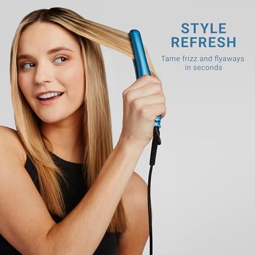BabylissPRO Nano Titanium 3/4" Mini Flat Iron, Perfect for Travel, Touch-Ups & Quick Styling, Compact Hair Straightener With Sol-Gel Nano Titanium & Ceramic-Coated Plates, Heats Up To 430ºF, Dual Voltage - 4