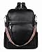 FADEON Leather Backpack Purse for Women Designer Travel Backpack Purses PU Fashion Ladies Shoulder Bag with Tassel Black