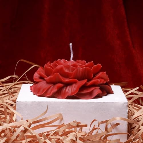 Jarpsiry JARPSIRY-240429-33 4 Pcs Low Temperature Candles Red Rose Flower Shaped Scented Candles Low Heat Romantic Wax Play Candles thumb #4