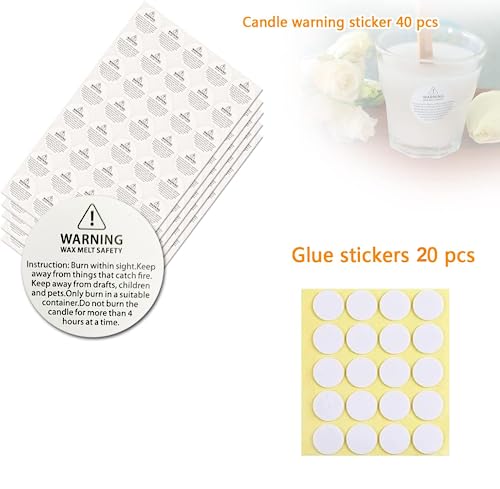 100 Pcs 6" Eco Candle Wicks For Candle Making Coated With Natural Soy Wax, Low Smoke Cotton Threads Woven With Paper With 20 Pcs Candles Wicks Stickers & Wicks Centering Device #TOP4