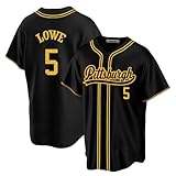 Custom Mens/Women/Youth Pittsburgh Black Brandon Lowe Baseball Stitched T-Shirt for Sports Fan