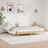 ZEYUAN Estructura de Cama Madera contrachapada Roble Sonoma 120x200 cm, Bases De Cama, Somier, Habitaciones Juveniles Cama, Cama Relax, Bed Frame, Marco De Cama, Mueble Cama