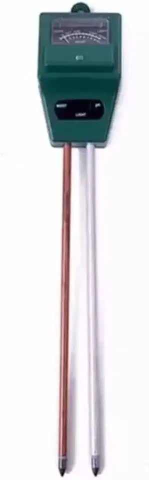 MEDIDOR DE PH, UMIDADE E LUMINOSIDADE DE SOLO 3 EM 1