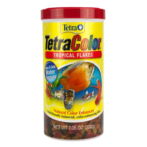 Tetra Tropical Color Flakes 7.06 Ounces, Clear Water Advanced Formula #TOP5