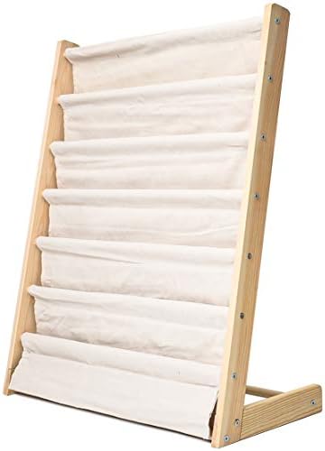 Morimoe Sling Bookshelf Kids Book Rack Storage, Natural Beige (Beige, W:60cm)