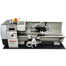 Metal Lathe RC-210E Automatic Inch/Metric Conversion 1100W Benchtop Electronic Gear Lathe Machine 50-2500rpm Variable Speed 8"*16" Electronic Pulse Precision Wood Horizontal Processer 110V