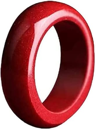 Fengshui Cinnabar Ring, Natural Cinnabar Purple Gold Sand Ring, Feng Shui Cinnabar Ring for Men Women, Protection Bring Luck Prosperity Attract Money