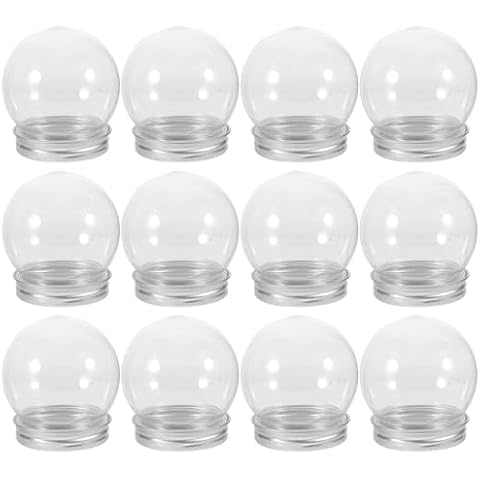 PRETYZOOM DIY Clear Plastic Water Globe Set Cover