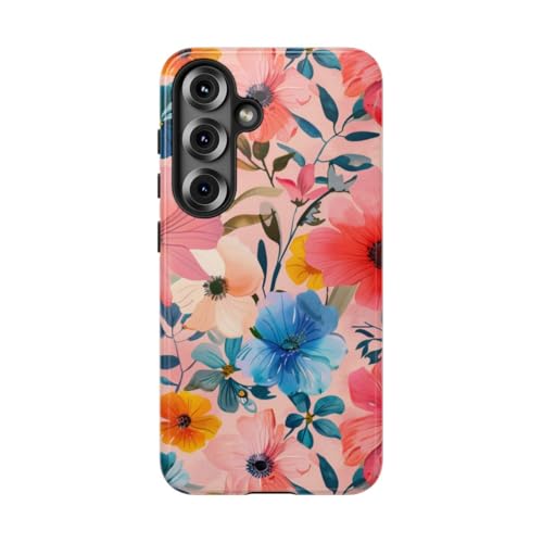 Coque Samsung Galaxy S25 Rose antichoc motif floral printanier pour éviter les rayures