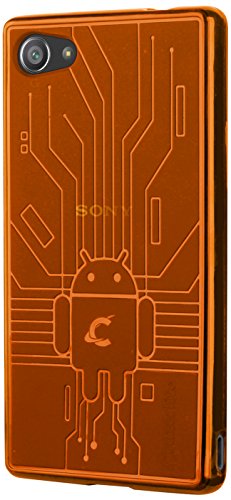 Sony Xperia Z5 Compact Case, Cruzerlite Bugdroid Circuit Case Compatible for Sony Xperia Z5 Compact - Orange