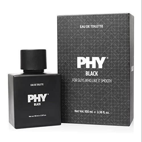Image of Phy Black Eau de Toilette (EDT) | The Scent of Luxury | An exquisite fragrance combining rich Indian Oud & spicy Sichuan Pepper | Long lasting fragrance, Premium perfume for men, 100 ml