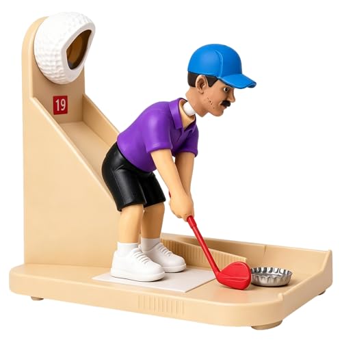 Golf Themed Beer Bottle Opener, Beer bottle cap launcher and Collector,Portable Tabletop Design for Bar, Novelty Drinking Accessories, Funny Novelty Gift for Golf Lovers, Men, Dad & Parties (a)