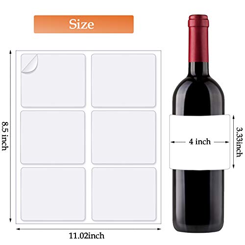 Etiquetas para botellas de vino mate que eliminan borrones en impresoras láser 2