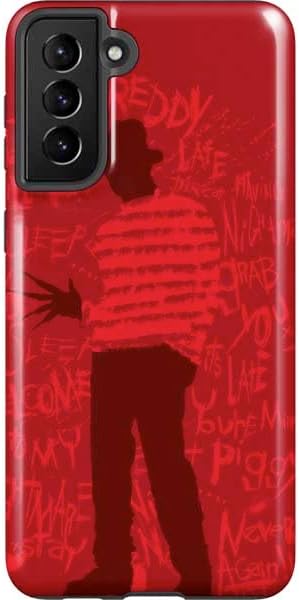 Skinit Pro Phone Case Compatible with Galaxy S21 Plus 5G - Officially Licensed Nightmare on Elm Street Freddy Krueger Slash Design