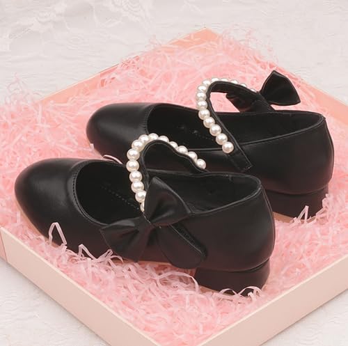 Girls PU Leather Mary Janes Shoes Low Heel Ballet Flats Wedding Party Dress Shoe4