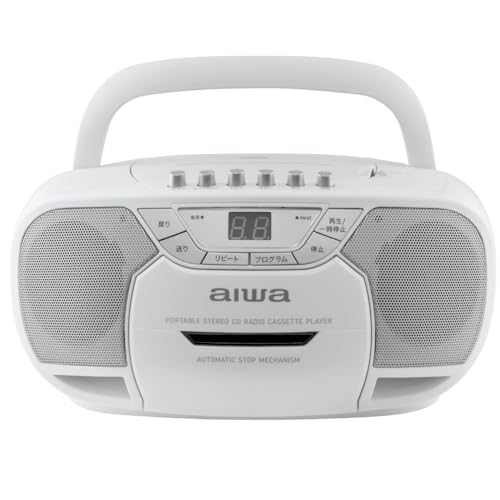 Amazon.co.jp: aiwa CDラジカセ CDラジオカセットレコーダー ワイドFM