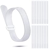 20 Pcs Reusable Cinch Straps 1 x 20 Adjustable Hook and Loop Straps Multipurpose Quality Nylon Strap