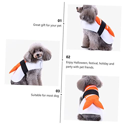 Disfraz para perro cosplay divertido talla L naranja miniatura 7